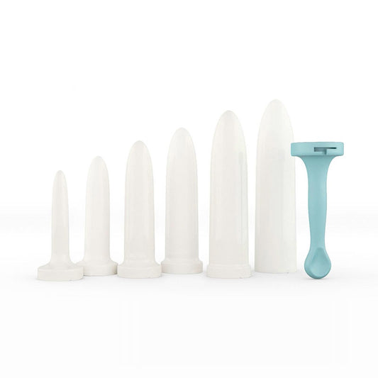 Vaginal dilator set with handle. 6 sizes. Dilators for vaginismus