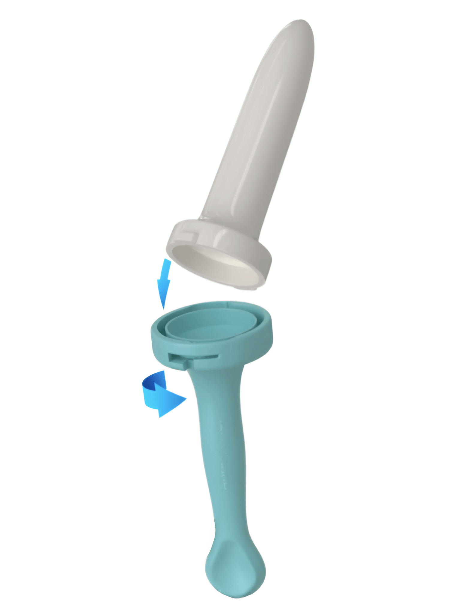 Vaginal dilator insert single size with handle